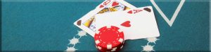 Casino Blackjack Table Cards and Chips